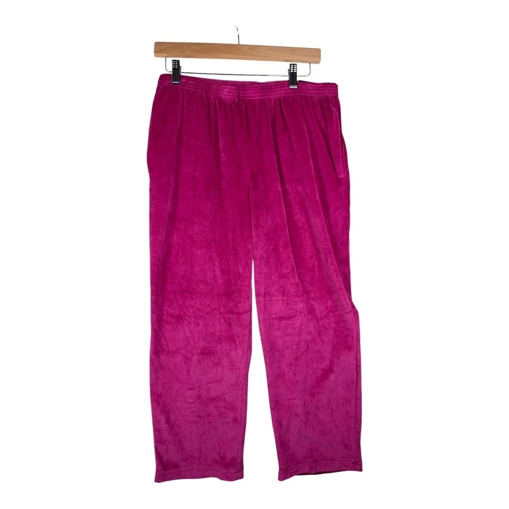 New Alfred Dunner Classic Fit Elastic Waist Pants size 12 Pink